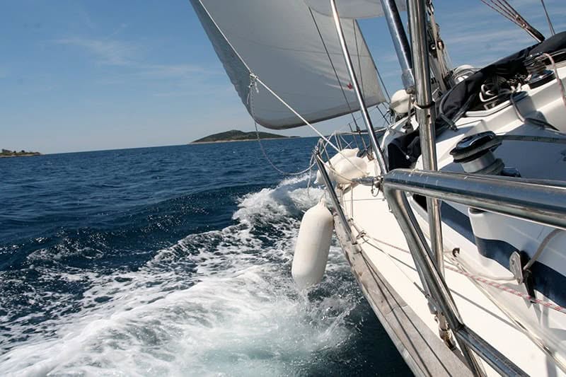 Boat sailing
